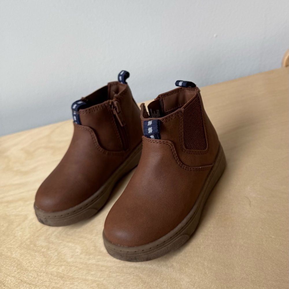 Toddler Lucas Chelsea Boots - Cat & Jack Cognac Size 6T